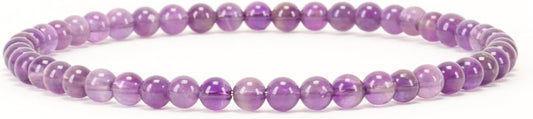Cherry Tree Collection - Small, Medium, Large Sizes - Gemstone Beaded Bracelets For Women and Men - 4mm Round Beads