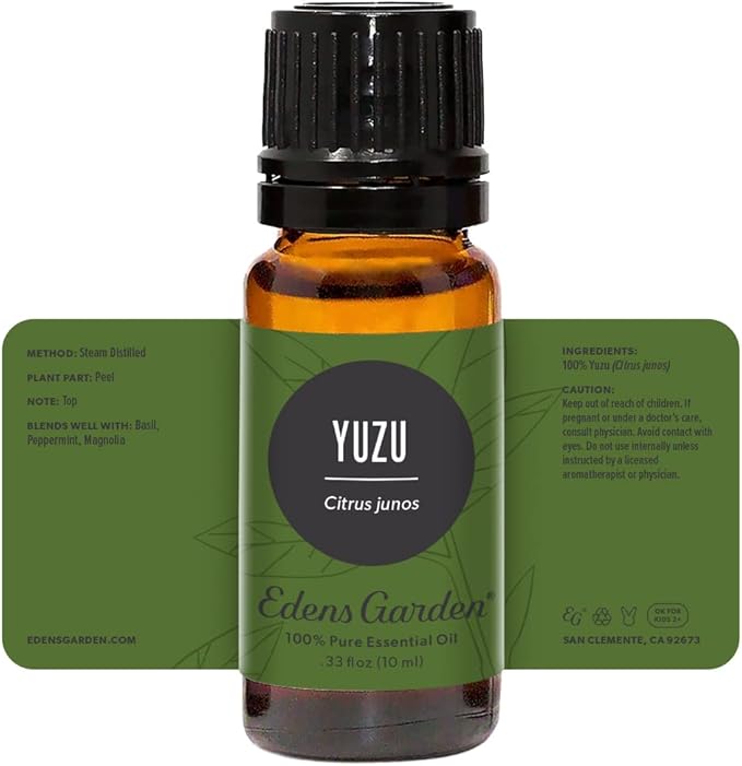 Edens Garden Yuzu Essential Oil- 100% Pure Premium Grade, Undiluted, Natural, Therapeutic, Aromatherapy, The Best for Diffuser, Candle, Laundry, Kid Safe 10 ml (.33 fl oz)