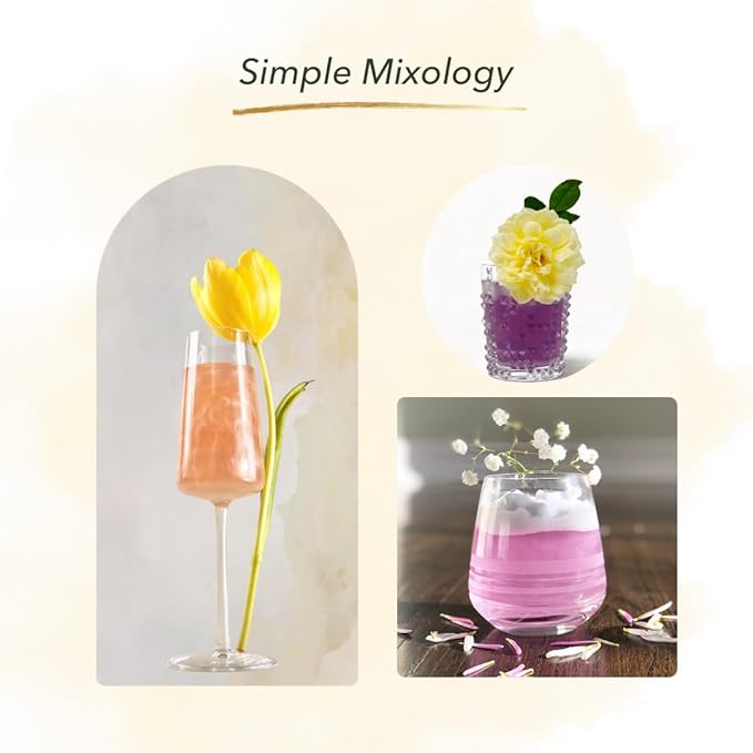 JARDIN Mini Variety Bundle - Sugar Free, All Natural Mixers - Lavender, Rose, & Honeysuckle Aromatic Floral Flavors for Cocktails, Lemonades, Sodas, and Mocktails. Preservative Free (3 bottles, 6.76 Fl Oz each)