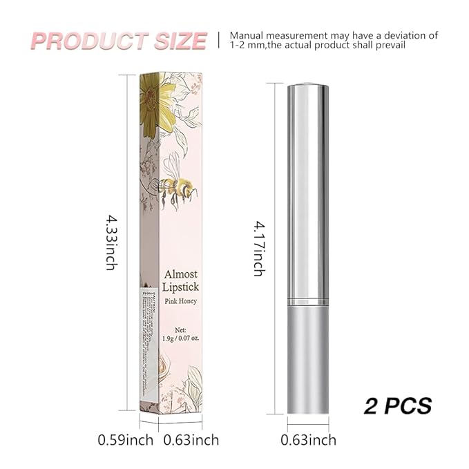 2Pcs Honey Tinted Lip Stain Lip Balm Lip Gloss, Sheer Hydrating Lip Stains Tint, Moisturizing Lip Color for All Skin Tones, Nourishing Lip Balm with a Hint of Natural Black Cherry Tint