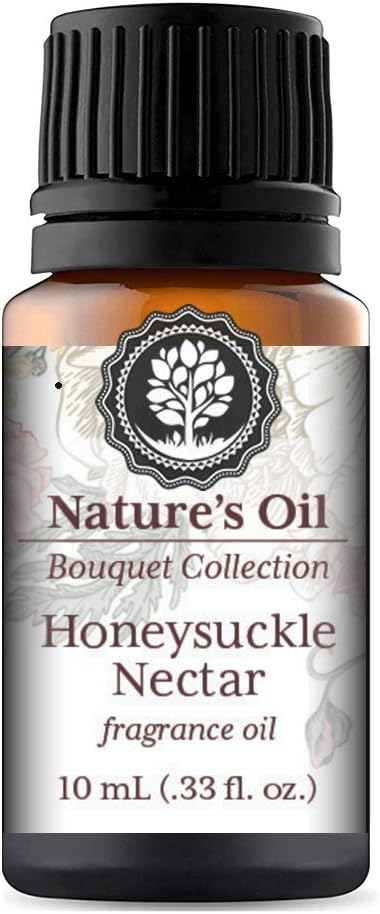 Honeysuckle Nectar Fragrance Oil 10ml for Floral Diffuser Oils, Making Soap, Candles, Lotion, Home Scents, Linen Spray and Lotion