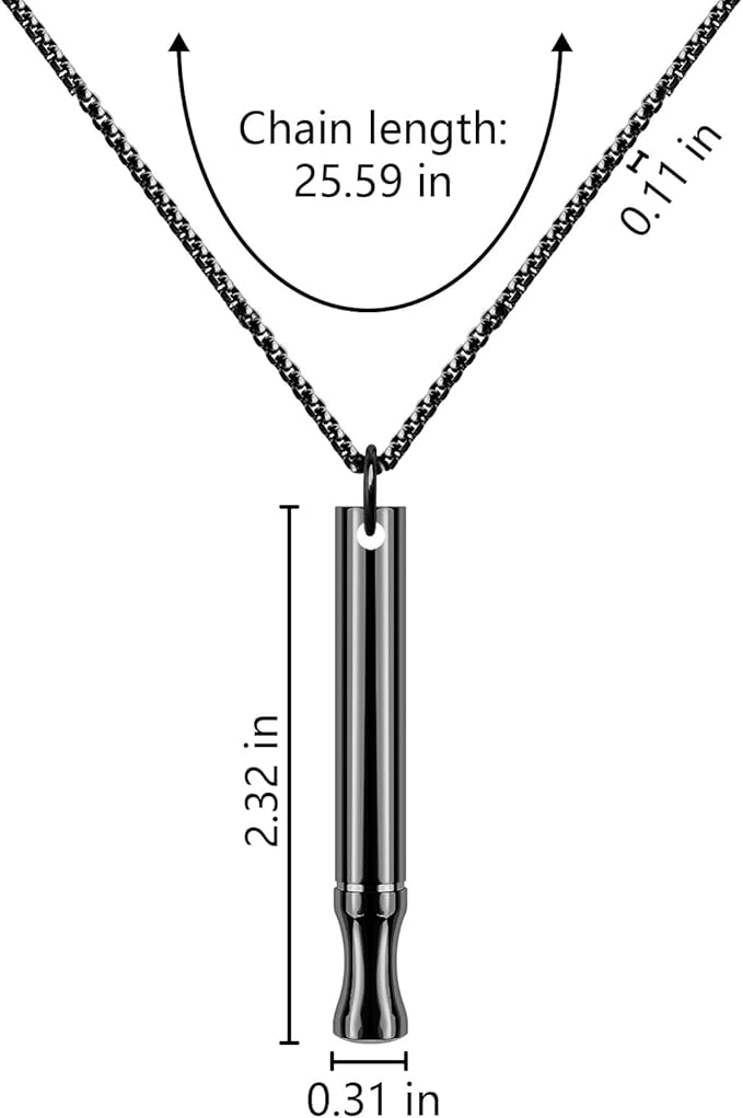 Breathing Necklace to Quit Smoking and Vaping with Refillable Mint Pods Stop Smoking Aids Fidget Necklace for Anxiety Relief Smokeless Inhaler for Adults