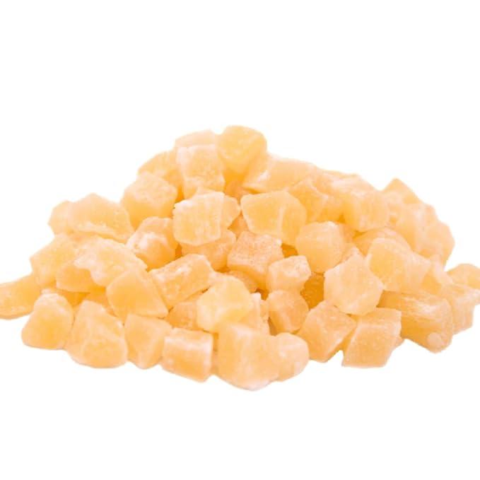Gerbs Lightly Sweetened Dried Pineapple Cubes 4 lbs. | Unsulfured, No Additives, Resealable Bag | Naturally Sweet & Chewy | Top 14 Allergen-Free
