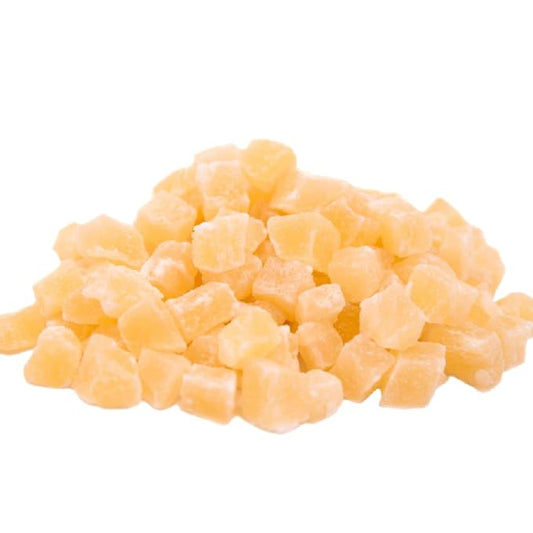 Gerbs Lightly Sweetened Dried Pineapple Cubes 4 lbs. | Unsulfured, No Additives, Resealable Bag | Naturally Sweet & Chewy | Top 14 Allergen-Free