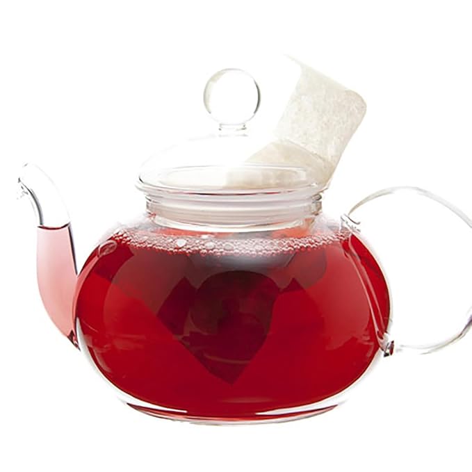 Casablanca Caffeine Free Herbal Tea Pouches - 4oz | Loose Leaf Fruit & Herb Blend | Hibiscus Rosehip Apple Currant Strawberry | Vitamin C Rich | Hot or Iced Tea | Summer Popsicle Tea