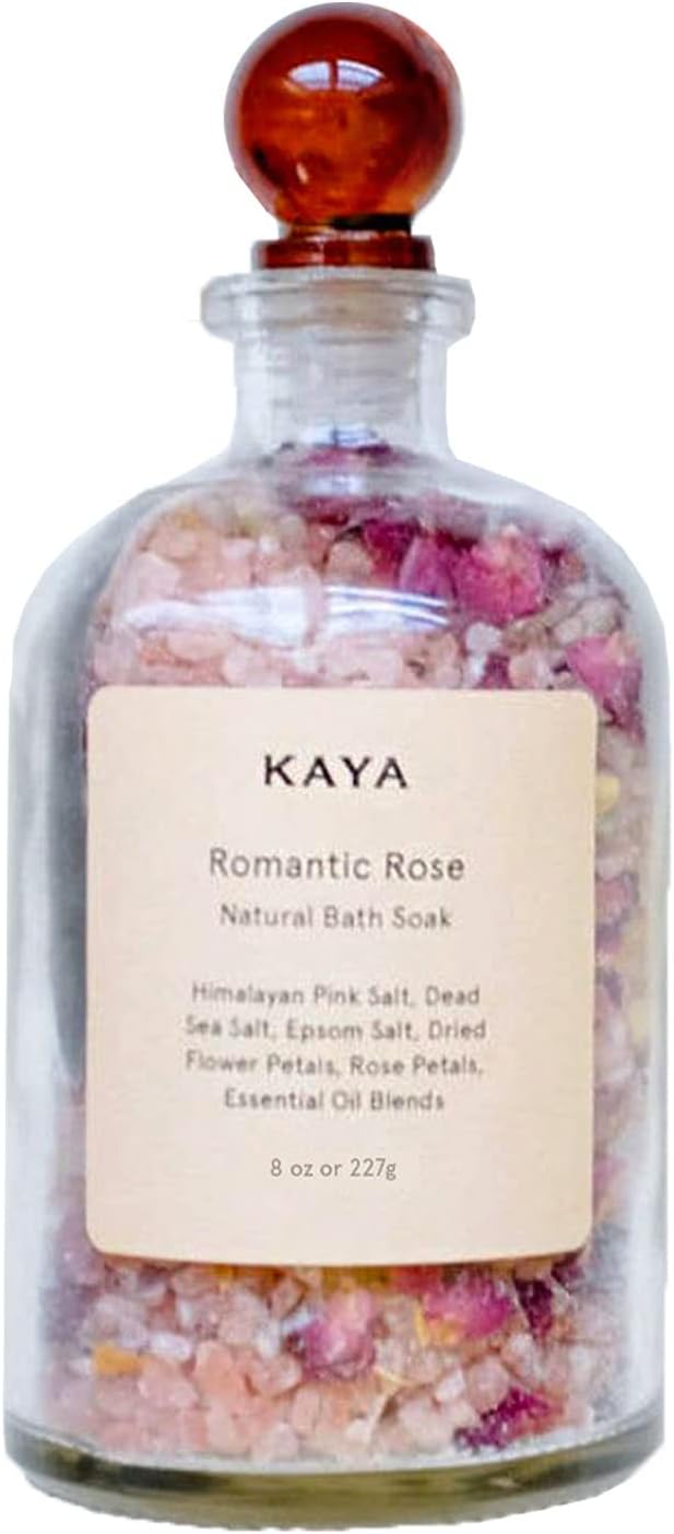 Kaya Rose Bath Soak | All Natural Bath Soak 8 oz | Gift for Mom