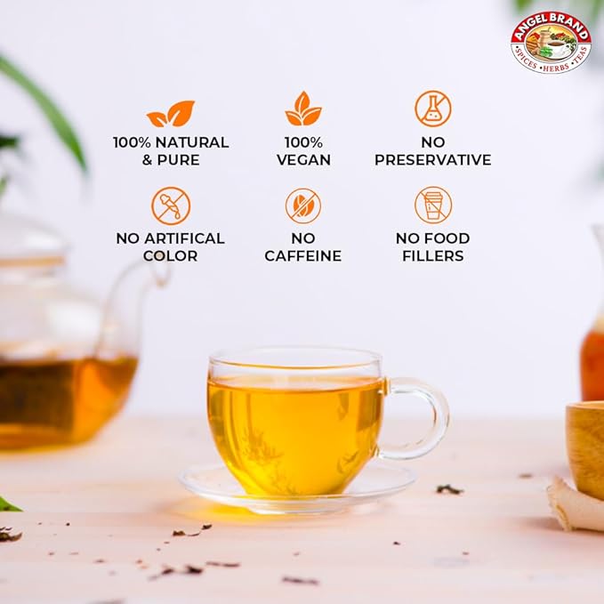 Angel Brand Soursop Tea Bags 25 Natural Tea Bags for Health Benefits and Immune Support, Famous in Jamaican Culture - Graviola Leaves Give Taste, Vitamins & Minerals