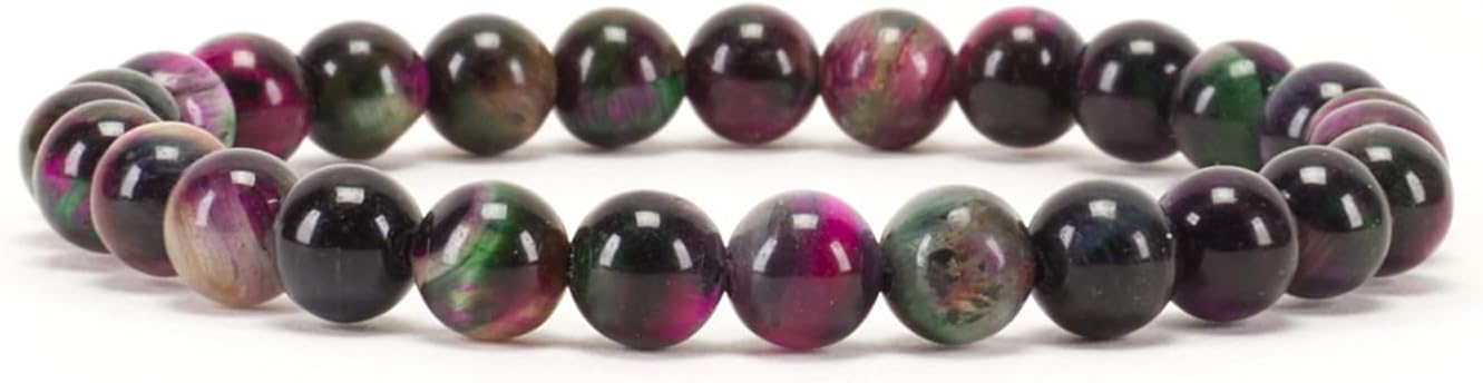 Cherry Tree Collection - Small, Medium, Large Sizes - Gemstone Beaded Bracelets For Women and Men - 6mm Round Beads