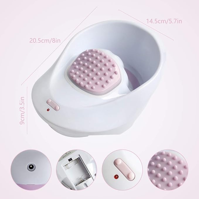 Electric Massage Nail Soaking Bowl, Manicure Hand Bowl Vibration Spa Massage Soak Soothing Relaxing Manicure Machine Soften Cuticles