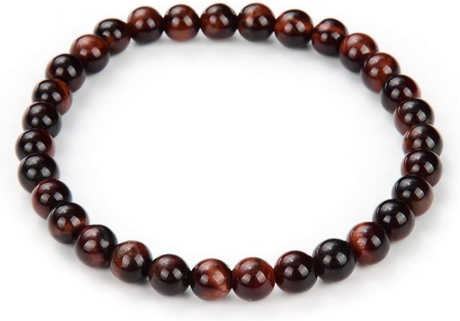 Adabele 1pc Natural Stretch Gemstone Bracelet 6mm (0.24 Inch) Bead 7" 7.5" 8 inch Healing Crystal Quartz Energy Chakra Jewelry Women Birthday Gift