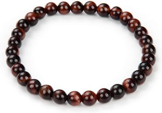 Adabele 1pc Natural Stretch Gemstone Bracelet 6mm (0.24 Inch) Bead 7" 7.5" 8 inch Healing Crystal Quartz Energy Chakra Jewelry Women Birthday Gift