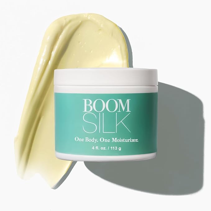 Boomsilk ® Face Moisturizer Cream, Rejuvenating Face Lotion & Facial Moisturizer for Mature Skin with Olive Oil, Beeswax & Honey, Hydrating Body Lotion for Women, Boom Beauty by Cindy Joseph, 4 oz