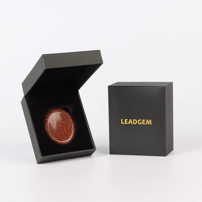 2" Goldstone Worry Stone Palm Stones Meditation Thumb Stone Witchy Decor Gift