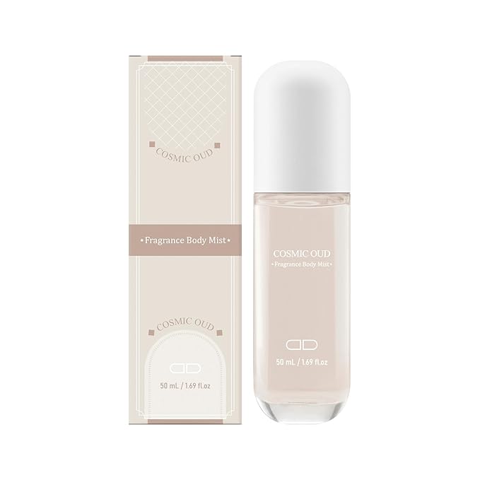 Body Mist Spray – Citrus & Floral Fragrance for Women – Daily Shower Mist & Refreshing Scent – 50ml Travel Size (COSMIC OUD)
