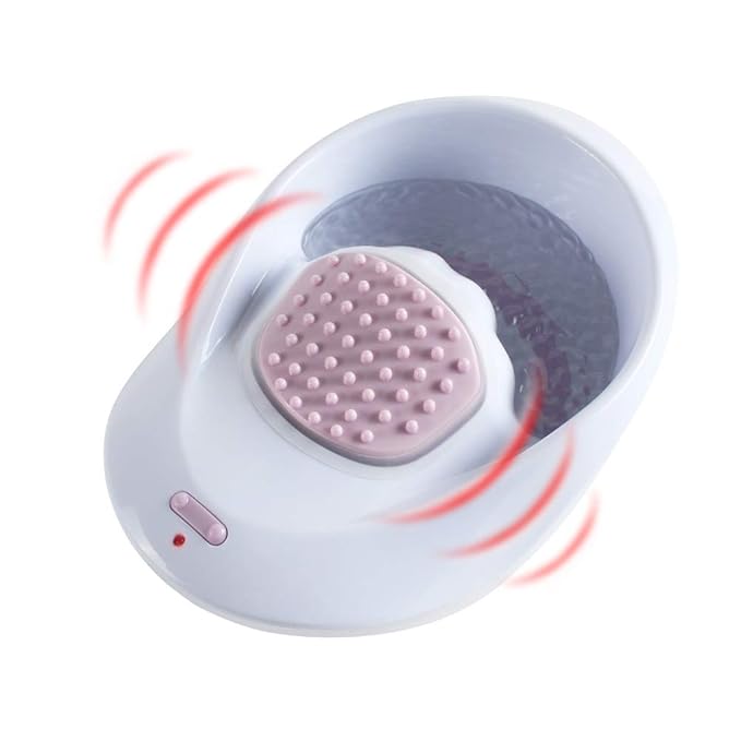 Electric Massage Nail Soaking Bowl, Manicure Hand Bowl Vibration Spa Massage Soak Soothing Relaxing Manicure Machine Soften Cuticles