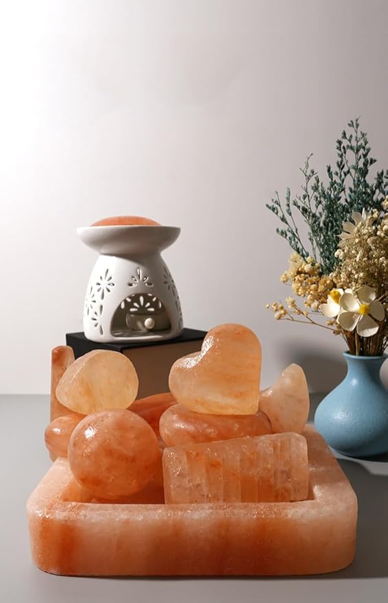 2 Pcs Himalayan Salt Foot Rasp Foot File Hot Massage Stones Cold Stones Set Warm Rocks Kit for Facial SPA