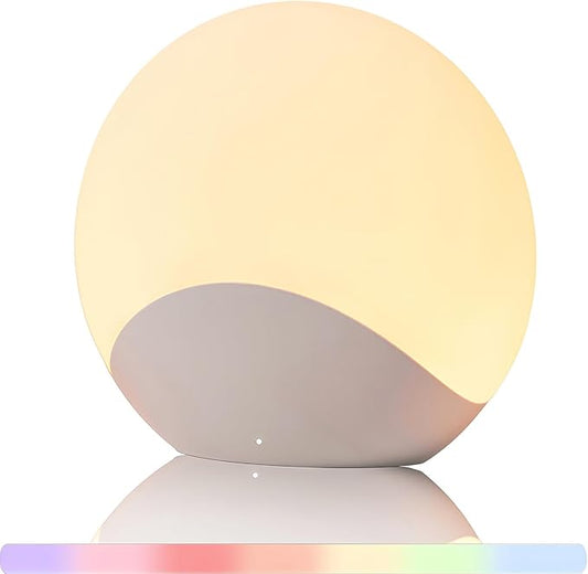 IYT Night Light for Baby,Kids Egg Light Stepless Dimming Touch Night Lamp,7 Colors Dimmable Eye Friendly Silicone Touch Lamp for Breast Feeding,Toddler Kids Bedroom Light,30 Min Hour Timer,BPA Free