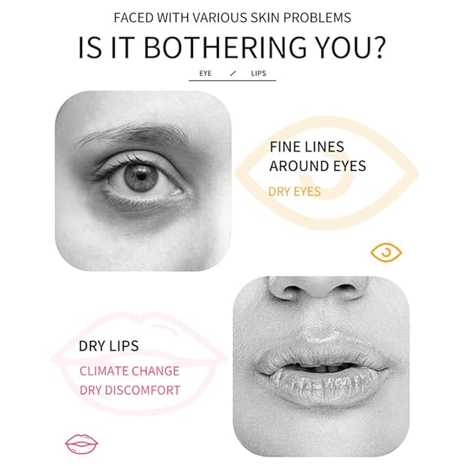 15 Pairs Eye Mask and 15 Pcs Lip Mask, Under Eye Patches and Lip Pads, Anti Aging Eye and Lip Mask, Collagen Crystal Mask Set.