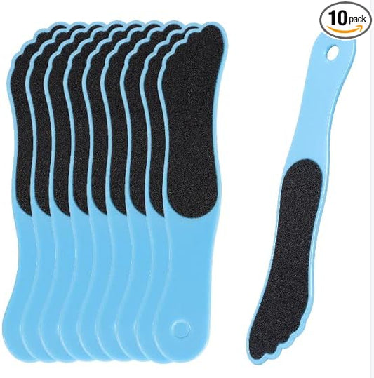 10 Pack Foot File, Professional Foot Callus Remover Sandpaper Pedicure Tools, Double Side Foot Scrubber, Sander for Dead Skin Foot Rasp Pedicure for Women Mother Family Manicure Beauty Shop Spa