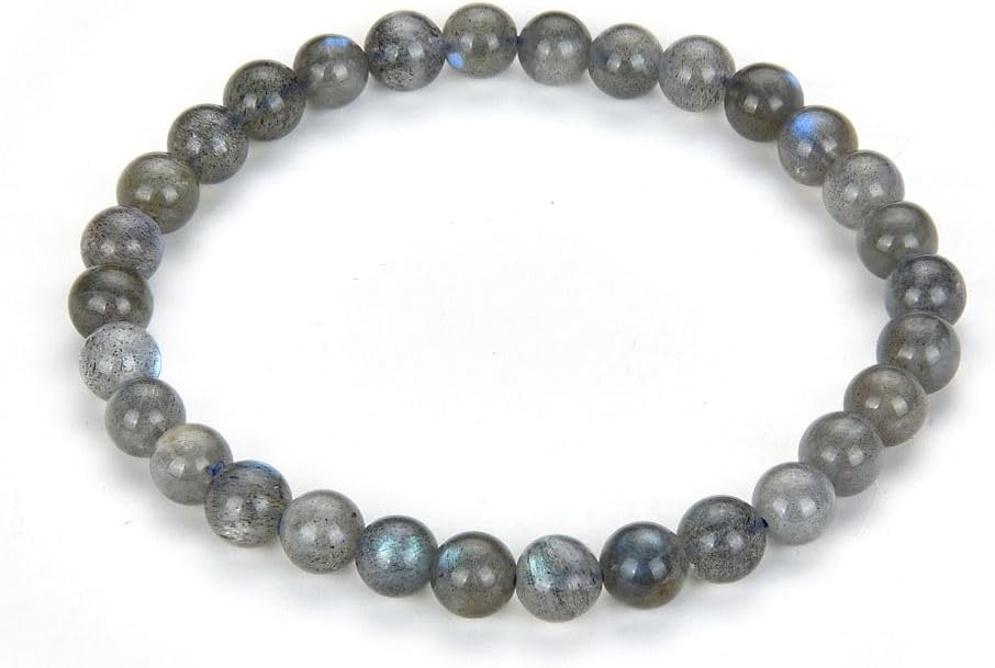 Adabele 1pc Natural Stretch Gemstone Bracelet 6mm (0.24 Inch) Bead 7" 7.5" 8 inch Healing Crystal Quartz Energy Chakra Jewelry Women Birthday Gift