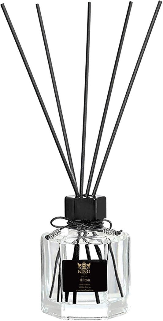 Reed Diffuser & Oil Diffuser Sticks with Flower, Aromatherapy, Home & Kitchen Décor,Fragrance and Gifts (120ml) Hilton Hottle.