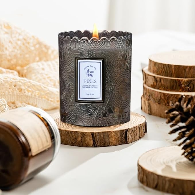 Father's Day, Valentine's Day & Christmas Candles, Natural Soy, 8.1 oz, 60 Hrs, French Cedar