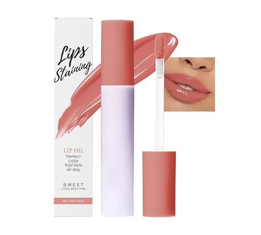 Lip Stain - Wipe-Off &Peel Off Lip Color | Waterproof, Long Lasting, Transfer-Resistant, Smudge-Proof Lip Tint | Easy Wipe Finish, High Pigment | All-Day Vibrant Kiss-Proof Lip Stain, Muted Terracotta
