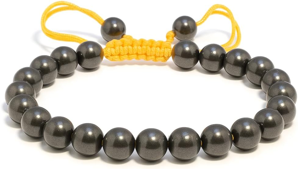 Energy Protection Crystal Handmade Adjustable Bead Bracelet Perfect for Men, Women’s Gift - Gemstone Healing Stretch Bracelet Pulsera Para Hombre Mujer Stocking Stuffer