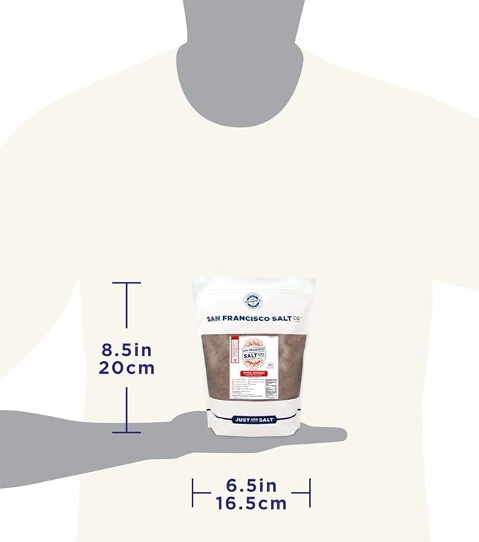 Applewood Smoked Sea Salt - 2 lb. Bag Fine Grain by San Francisco Salt Company