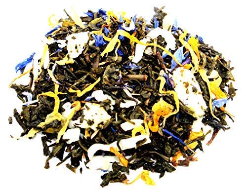 Nelson's Tea - Pina Colada - Green Loose Leaf Tea - Green Tea, coconut, dried pineapple, and marigold petals - 2 oz.