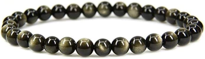 Adabele 1pc Natural Stretch Gemstone Bracelet 6mm (0.24 Inch) Bead 7" 7.5" 8 inch Healing Crystal Quartz Energy Chakra Jewelry Women Birthday Gift