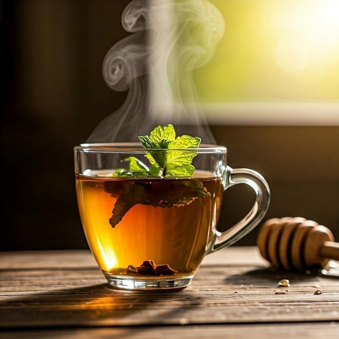 Akshit- Holy Basil Tea, 75 Tulsi Tea bags, Premium Holy Basil Leaves, Aromatic HerbalTea, Sugar Free, Caffeine-Free, Non Gmo.