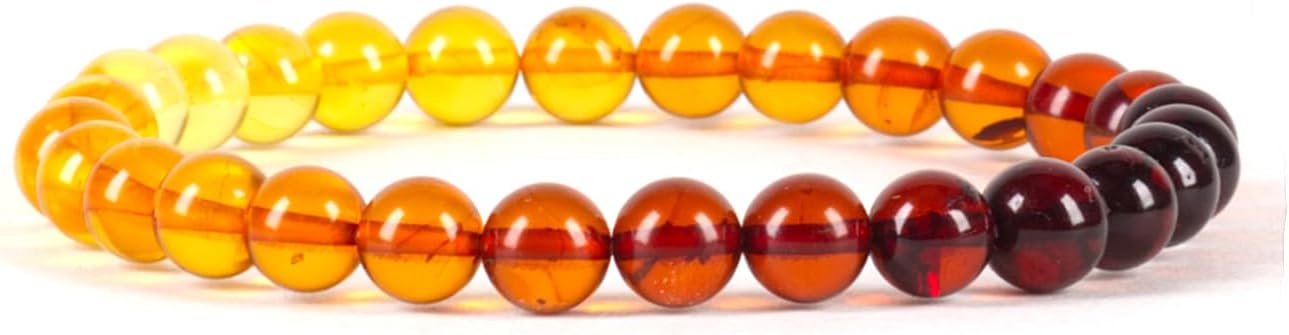 Cherry Tree Collection - Small, Medium, Large Sizes - Gemstone Beaded Bracelets For Women and Men - 6mm Round Beads