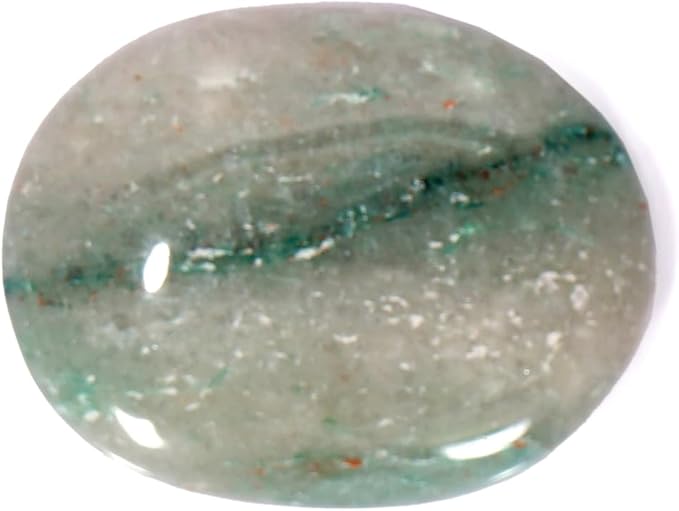 L PEDRA & CRYSTAL Worry Stone A Handheld Comfort to Ease Stress, Enhance Focus, and Promote Inner Peace (Green Aventurine Worry Stone)