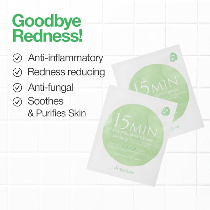 15 Min Rescue Me Kit by Naisture – Korean Spa and Skincare Kit for Women with Cica, Turmeric, and Tea Tree Sheet Masks, Eye Mask, Calendula Cucumber Mask, and Charcoal Mint Mud Mask for Redness Repair