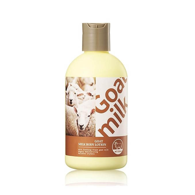 Body Butter - Goat Milk Lotion With Shea Butter, Intensely Hydrating & Softens Dry Skin, Nourishing Face, Body & Hand Moisturizer for Dry & Sensitive Skin, Hydrating Cream, Gentle Skincare 8.81 oz