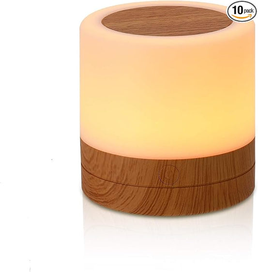 Baby Night Light Nursery Lamp: Touch Dimmable Light for Breastfeeding Kids - Eye-Caring LED Soft Warm White - USB Rechargeable Portable Bedside for Toddlers Bedroom Living Room