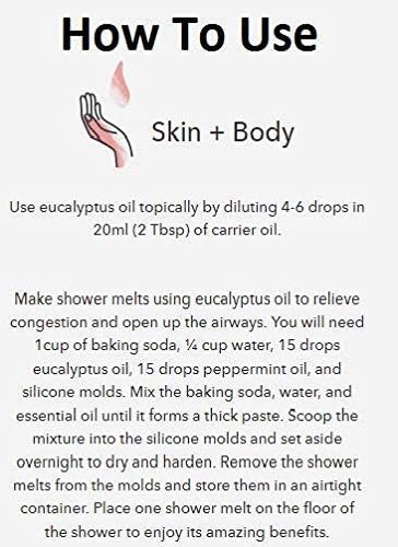 Eucalyptus Oil - 4 oz | Natural Essential Oil for Aromatherapy and Wellness