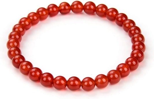 Adabele 1pc Natural Stretch Gemstone Bracelet 6mm (0.24 Inch) Bead 7" 7.5" 8 inch Healing Crystal Quartz Energy Chakra Jewelry Women Birthday Gift