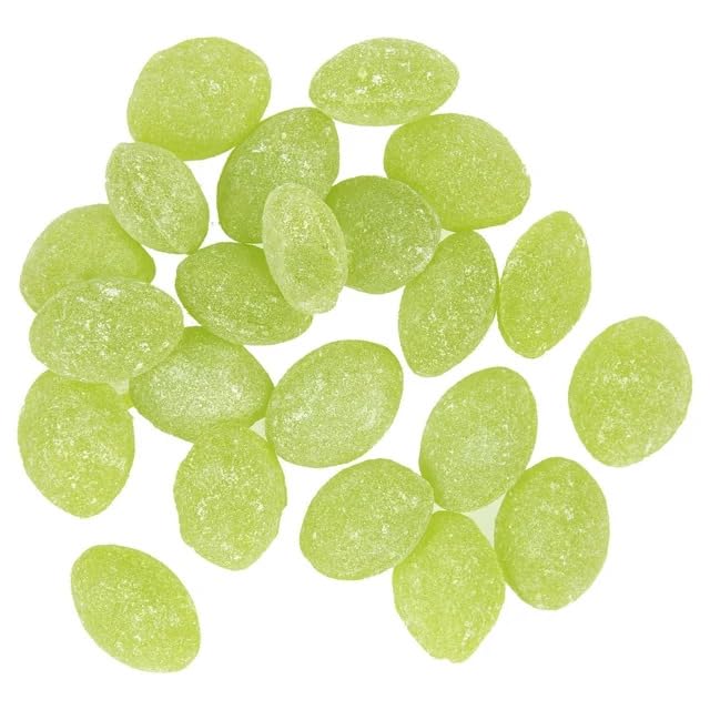 Claeys Green Apple Sanded Drops 2LB Approx 145 Hard Candy Drops - St Patricks Day Green Snacks & Treats, Bulk Candy Green Suckers - Hard Candy St Patricks Day Snacks for Kids & Adults
