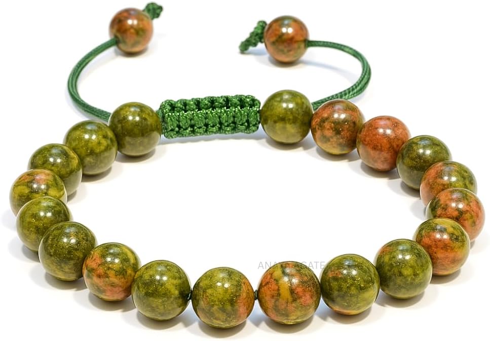 Energy Protection Crystal Handmade Adjustable Bead Bracelet Perfect for Men, Women’s Gift - Gemstone Healing Stretch Bracelet Pulsera Para Hombre Mujer Stocking Stuffer