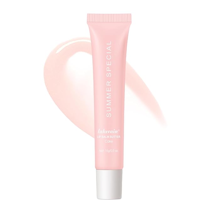 Lip Balm, Lip Butter Balm for Hydration Shine, Mini Neutrals Lip Care Prouct, Moisturizing Tinted Butter Lip Balm Gloss Hydrating Lip Oil for Women (#Cake)