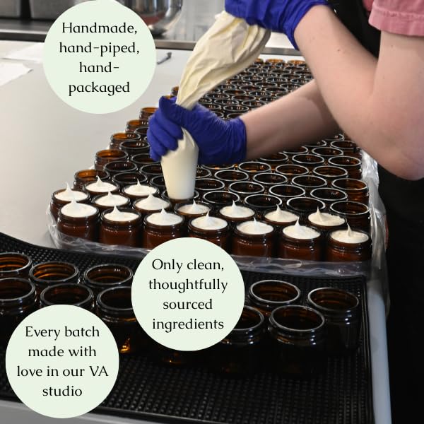 Hearth and Homestead: Handmade Blue Outback Australian Whipped Tallow Balm with Emu, Jojoba, Sandalwood, and Blue Cypress - 1.3 oz -