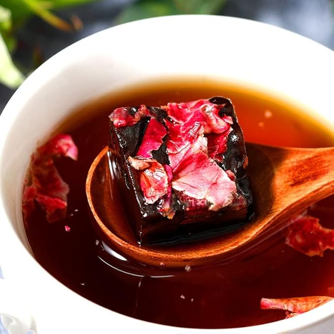 Black sugar rose tea 8.81oz -Mellow taste-Instant sugar tea-Rose sugar tea玫瑰黑糖250g