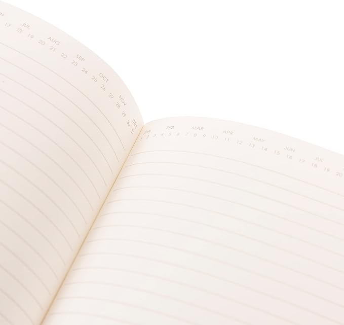 Graphique Apollo Vegan Leather Journal | Hardcover Notebook | 192 Lined Pages | Inner Pocket, Pen Loop, Elastic Closure | Work, Diary, Notes | 6” x 8”