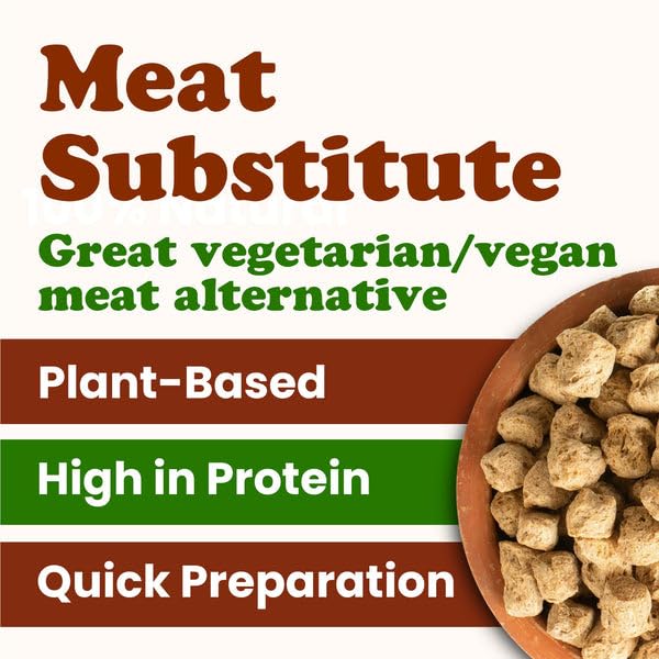 Food to Live Organic Soy Chunks 6 Pounds, – Unsalted Nuggets, High Protein. Plant-Based. Meat Alternate Substitute. Non-GMO. Vegan, Kosher, Bulk