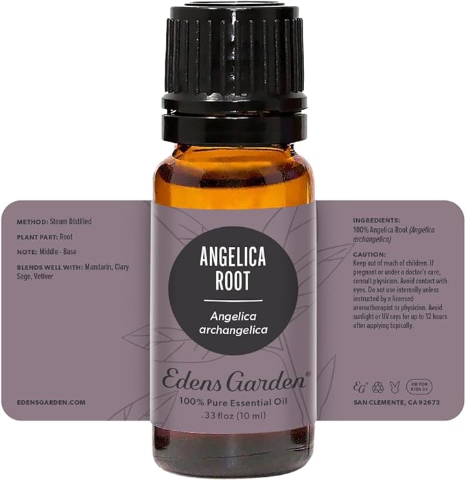 Edens Garden Angelica Root Essential Oil- 100% Pure Premium Grade, Undiluted, Natural, Therapeutic, Aromatherapy, The Best for Diffuser, Candle, Laundry, Kid Safe 10 ml (.33 fl oz)