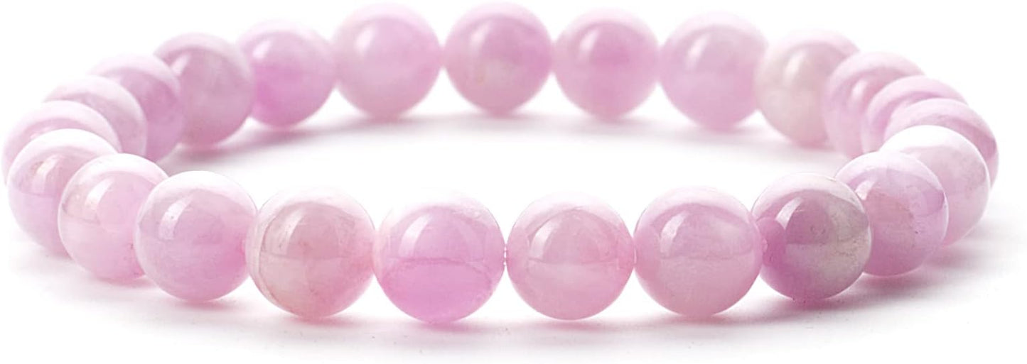 Cherry Tree Collection - Small, Medium, Large Sizes - Gemstone Beaded Bracelets For Women and Men - 8mm Round Beads