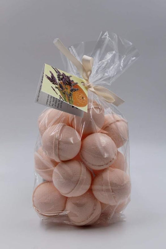Spa Girl 14 Bath Bomb Fizzies with Shea Butter, Ultra Moisturizing (12 Oz) .Great for Dry Skin (Orange Dreamsicle)