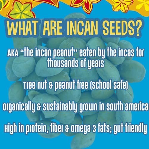 Brass Roots Organic Incan Protein Seeds - Salted - 10 oz, High Protein, School Safe, Nut Free, High Omega 3, Supports Gut Health, Good Source of Fiber, Shark Tank (10 oz (Pack of 1), Salted)